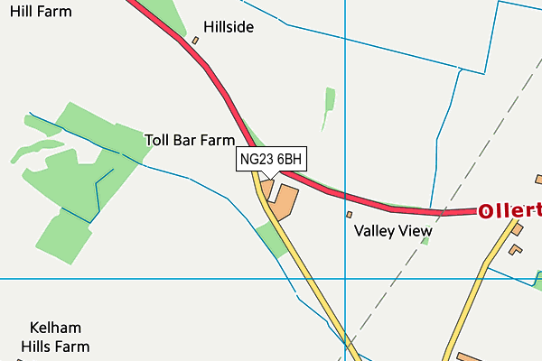 NG23 6BH map - OS VectorMap District (Ordnance Survey) NG23 6BH map - OS VectorMap District (Ordnance Survey)