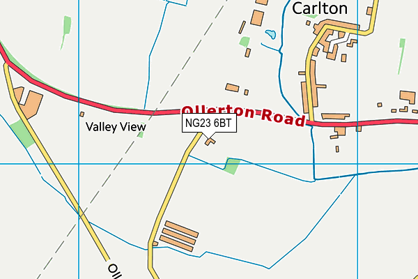 NG23 6BT map - OS VectorMap District (Ordnance Survey) NG23 6BT map - OS VectorMap District (Ordnance Survey)