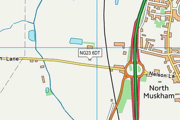 NG23 6DT map - OS VectorMap District (Ordnance Survey) NG23 6DT map - OS VectorMap District (Ordnance Survey)