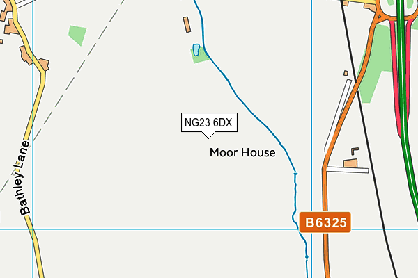 NG23 6DX map - OS VectorMap District (Ordnance Survey) NG23 6DX map - OS VectorMap District (Ordnance Survey)