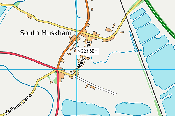 NG23 6EH map - OS VectorMap District (Ordnance Survey) NG23 6EH map - OS VectorMap District (Ordnance Survey)