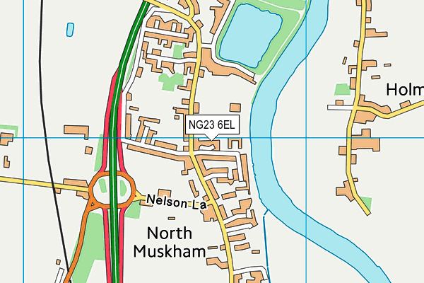 NG23 6EL map - OS VectorMap District (Ordnance Survey) NG23 6EL map - OS VectorMap District (Ordnance Survey)
