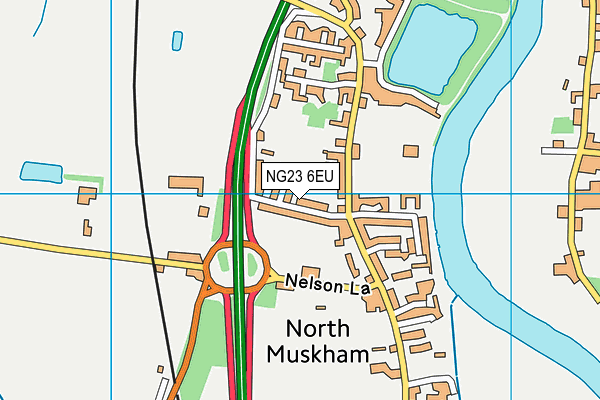 NG23 6EU map - OS VectorMap District (Ordnance Survey) NG23 6EU map - OS VectorMap District (Ordnance Survey)