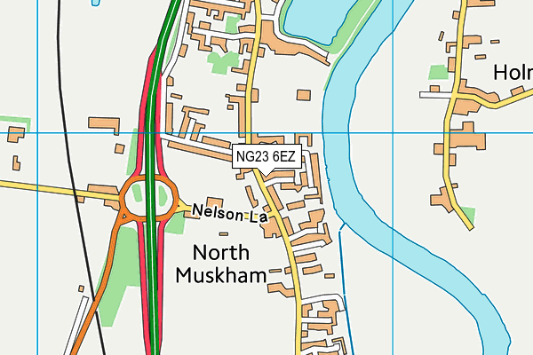 NG23 6EZ map - OS VectorMap District (Ordnance Survey) NG23 6EZ map - OS VectorMap District (Ordnance Survey)