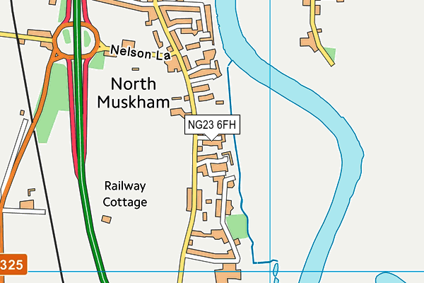 NG23 6FH map - OS VectorMap District (Ordnance Survey) NG23 6FH map - OS VectorMap District (Ordnance Survey)