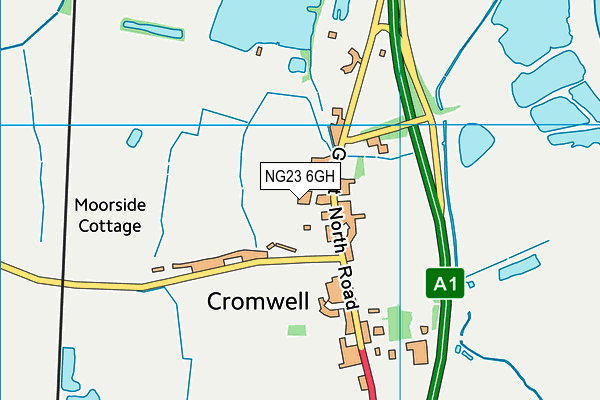NG23 6GH map - OS VectorMap District (Ordnance Survey) NG23 6GH map - OS VectorMap District (Ordnance Survey)