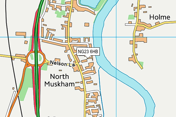NG23 6HB map - OS VectorMap District (Ordnance Survey) NG23 6HB map - OS VectorMap District (Ordnance Survey)