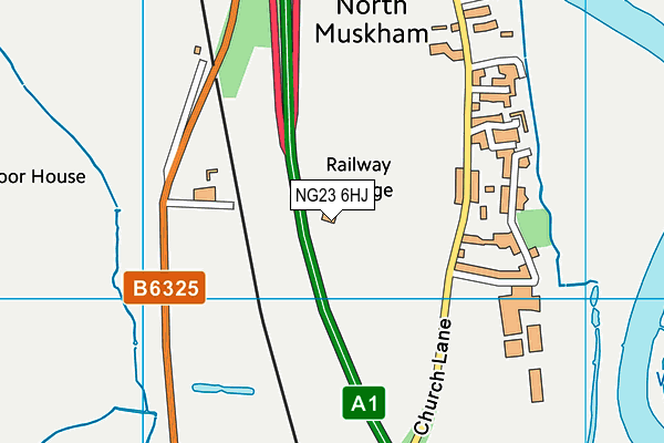 NG23 6HJ map - OS VectorMap District (Ordnance Survey) NG23 6HJ map - OS VectorMap District (Ordnance Survey)