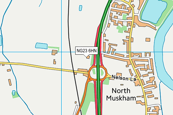 NG23 6HN map - OS VectorMap District (Ordnance Survey) NG23 6HN map - OS VectorMap District (Ordnance Survey)