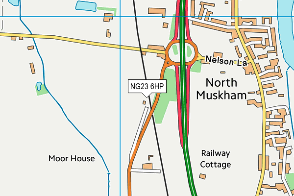 NG23 6HP map - OS VectorMap District (Ordnance Survey) NG23 6HP map - OS VectorMap District (Ordnance Survey)