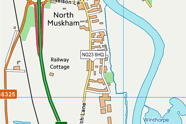 NG23 6HQ map - OS VectorMap District (Ordnance Survey) NG23 6HQ map - OS VectorMap District (Ordnance Survey)