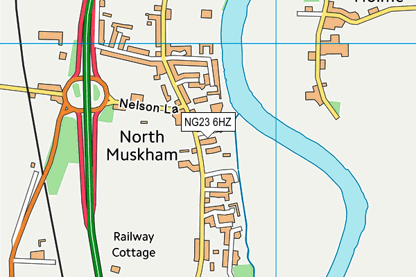 NG23 6HZ map - OS VectorMap District (Ordnance Survey) NG23 6HZ map - OS VectorMap District (Ordnance Survey)