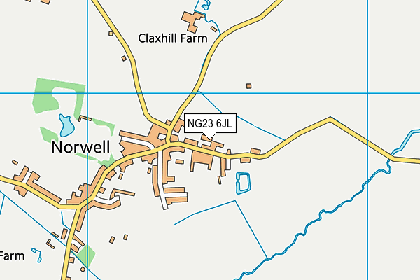 NG23 6JL map - OS VectorMap District (Ordnance Survey) NG23 6JL map - OS VectorMap District (Ordnance Survey)