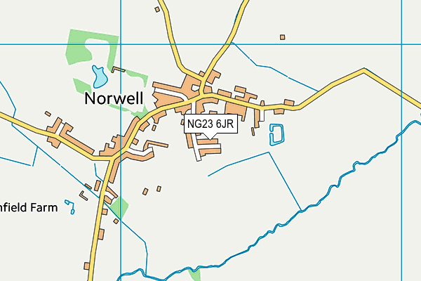 NG23 6JR map - OS VectorMap District (Ordnance Survey) NG23 6JR map - OS VectorMap District (Ordnance Survey)