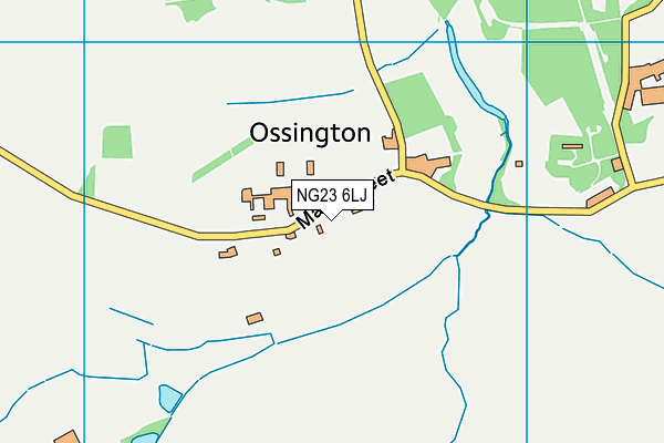 NG23 6LJ map - OS VectorMap District (Ordnance Survey)