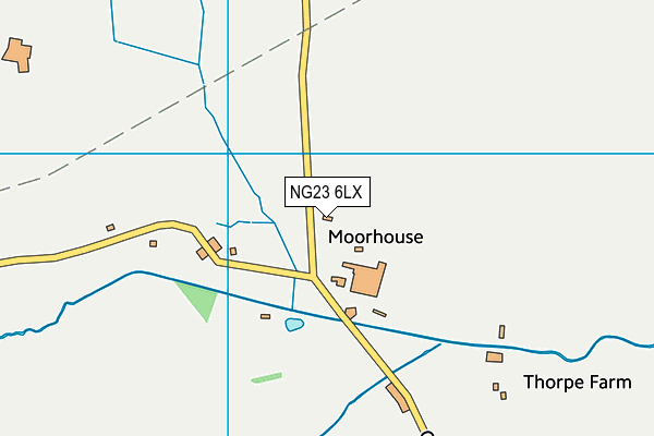 NG23 6LX map - OS VectorMap District (Ordnance Survey) NG23 6LX map - OS VectorMap District (Ordnance Survey)