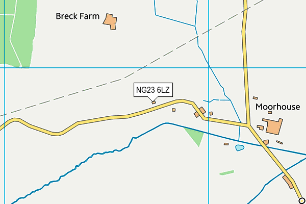 NG23 6LZ map - OS VectorMap District (Ordnance Survey) NG23 6LZ map - OS VectorMap District (Ordnance Survey)