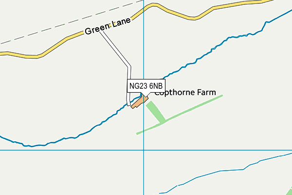 NG23 6NB map - OS VectorMap District (Ordnance Survey) NG23 6NB map - OS VectorMap District (Ordnance Survey)