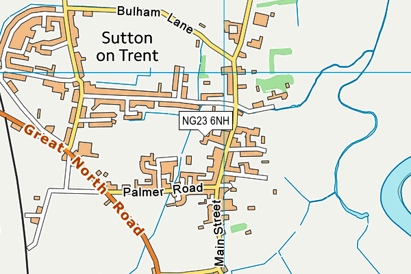 NG23 6NH map - OS VectorMap District (Ordnance Survey) NG23 6NH map - OS VectorMap District (Ordnance Survey)