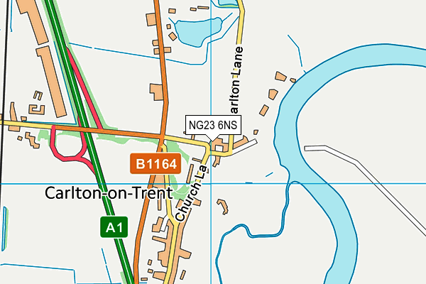 NG23 6NS map - OS VectorMap District (Ordnance Survey) NG23 6NS map - OS VectorMap District (Ordnance Survey)