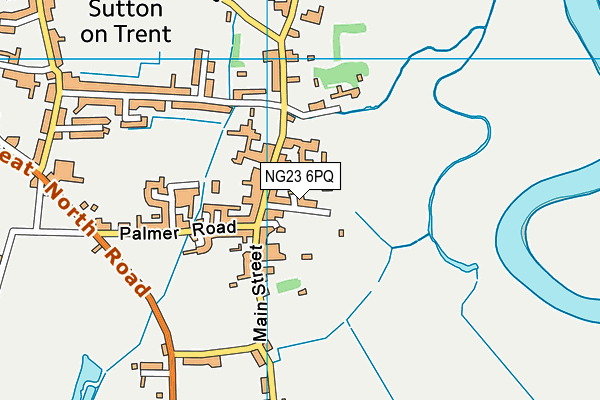 NG23 6PQ map - OS VectorMap District (Ordnance Survey) NG23 6PQ map - OS VectorMap District (Ordnance Survey)
