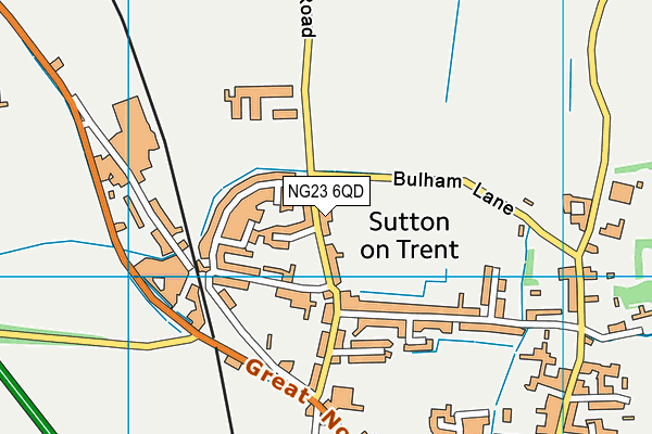 NG23 6QD map - OS VectorMap District (Ordnance Survey) NG23 6QD map - OS VectorMap District (Ordnance Survey)