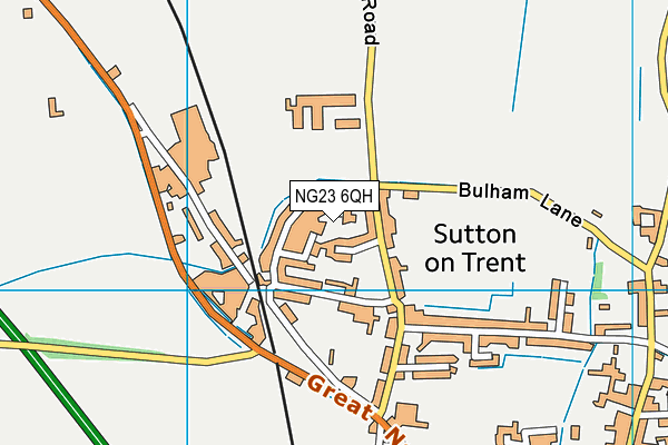 NG23 6QH map - OS VectorMap District (Ordnance Survey) NG23 6QH map - OS VectorMap District (Ordnance Survey)