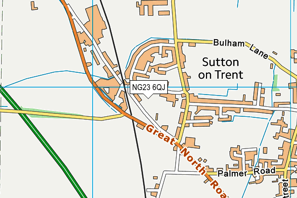 NG23 6QJ map - OS VectorMap District (Ordnance Survey) NG23 6QJ map - OS VectorMap District (Ordnance Survey)