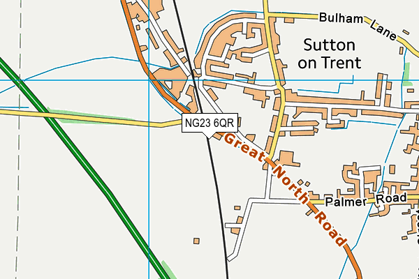 NG23 6QR map - OS VectorMap District (Ordnance Survey) NG23 6QR map - OS VectorMap District (Ordnance Survey)