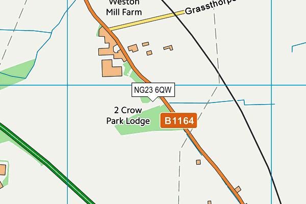 NG23 6QW map - OS VectorMap District (Ordnance Survey) NG23 6QW map - OS VectorMap District (Ordnance Survey)