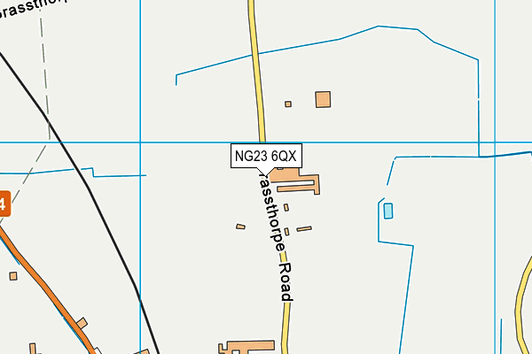 NG23 6QX map - OS VectorMap District (Ordnance Survey) NG23 6QX map - OS VectorMap District (Ordnance Survey)