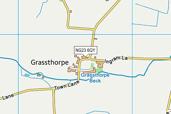 NG23 6QY map - OS VectorMap District (Ordnance Survey)