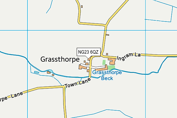 NG23 6QZ map - OS VectorMap District (Ordnance Survey)