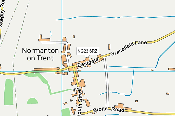 NG23 6RZ map - OS VectorMap District (Ordnance Survey) NG23 6RZ map - OS VectorMap District (Ordnance Survey)