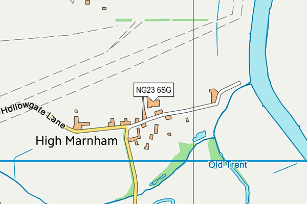 NG23 6SG map - OS VectorMap District (Ordnance Survey)