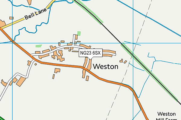 NG23 6SX map - OS VectorMap District (Ordnance Survey) NG23 6SX map - OS VectorMap District (Ordnance Survey)