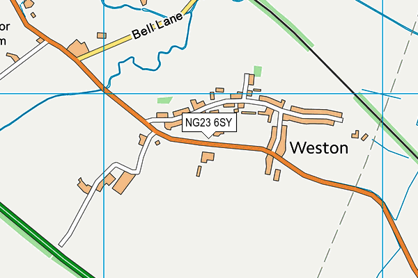 NG23 6SY map - OS VectorMap District (Ordnance Survey) NG23 6SY map - OS VectorMap District (Ordnance Survey)