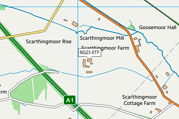 NG23 6TF map - OS VectorMap District (Ordnance Survey) NG23 6TF map - OS VectorMap District (Ordnance Survey)