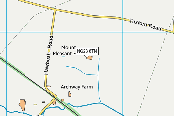 NG23 6TN map - OS VectorMap District (Ordnance Survey) NG23 6TN map - OS VectorMap District (Ordnance Survey)