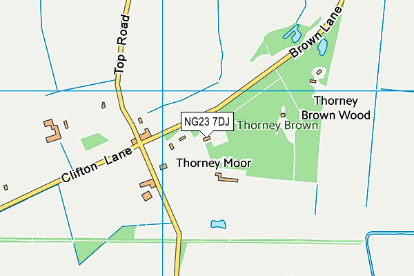 NG23 7DJ map - OS VectorMap District (Ordnance Survey) NG23 7DJ map - OS VectorMap District (Ordnance Survey)