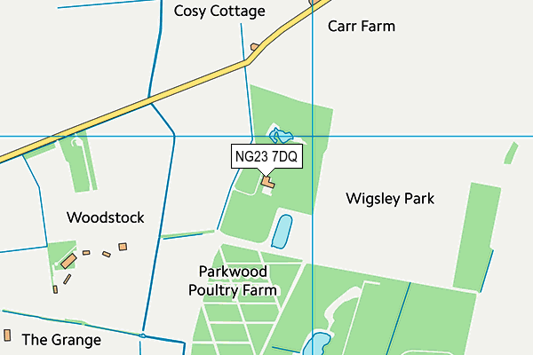NG23 7DQ map - OS VectorMap District (Ordnance Survey) NG23 7DQ map - OS VectorMap District (Ordnance Survey)