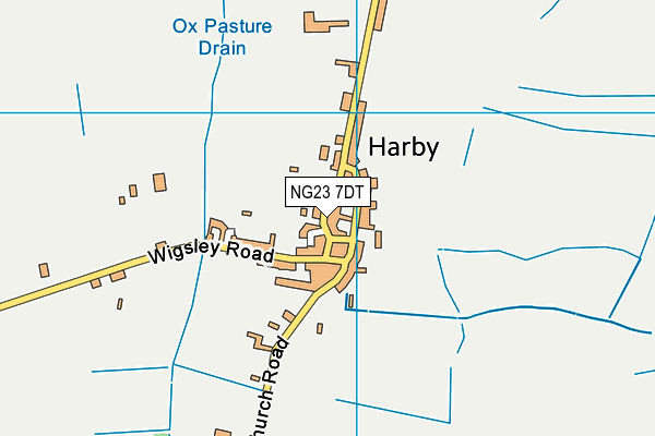 NG23 7DT map - OS VectorMap District (Ordnance Survey) NG23 7DT map - OS VectorMap District (Ordnance Survey)