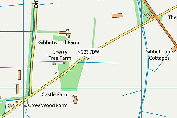 NG23 7DW map - OS VectorMap District (Ordnance Survey) NG23 7DW map - OS VectorMap District (Ordnance Survey)