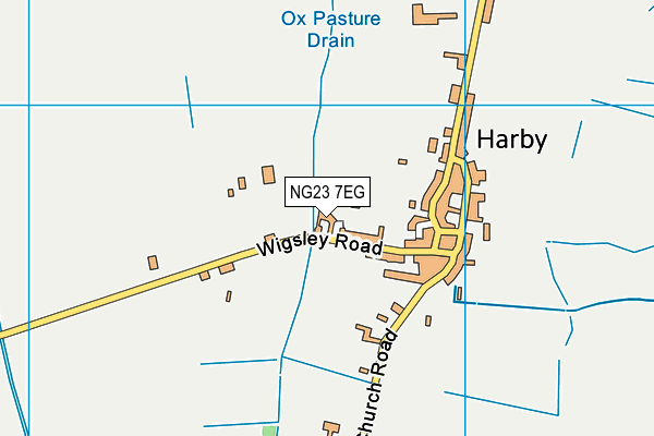 NG23 7EG map - OS VectorMap District (Ordnance Survey) NG23 7EG map - OS VectorMap District (Ordnance Survey)
