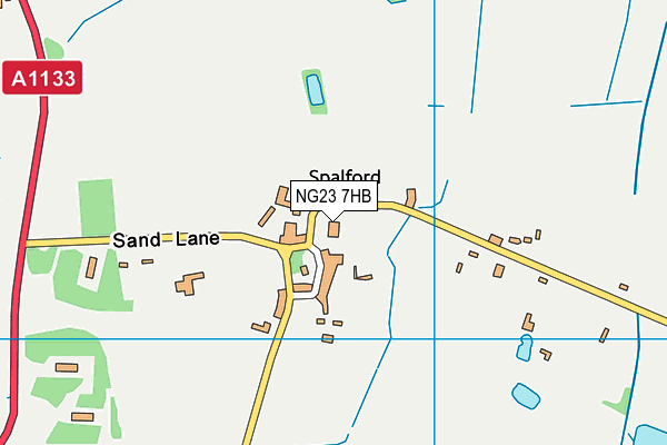 NG23 7HB map - OS VectorMap District (Ordnance Survey) NG23 7HB map - OS VectorMap District (Ordnance Survey)