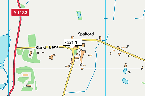 NG23 7HF map - OS VectorMap District (Ordnance Survey) NG23 7HF map - OS VectorMap District (Ordnance Survey)