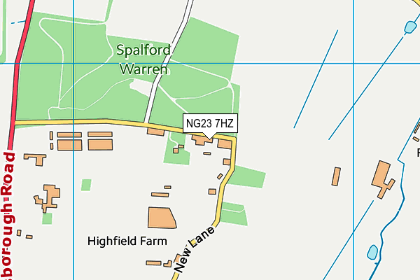 NG23 7HZ map - OS VectorMap District (Ordnance Survey) NG23 7HZ map - OS VectorMap District (Ordnance Survey)