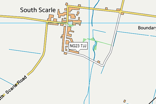 NG23 7JJ map - OS VectorMap District (Ordnance Survey) NG23 7JJ map - OS VectorMap District (Ordnance Survey)