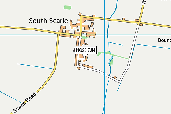 NG23 7JN map - OS VectorMap District (Ordnance Survey) NG23 7JN map - OS VectorMap District (Ordnance Survey)