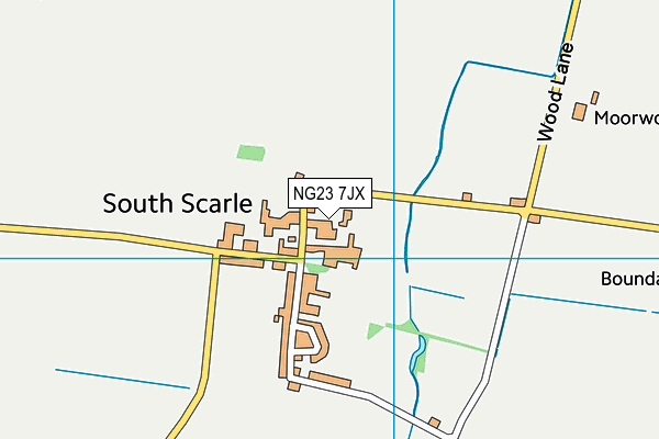 NG23 7JX map - OS VectorMap District (Ordnance Survey) NG23 7JX map - OS VectorMap District (Ordnance Survey)